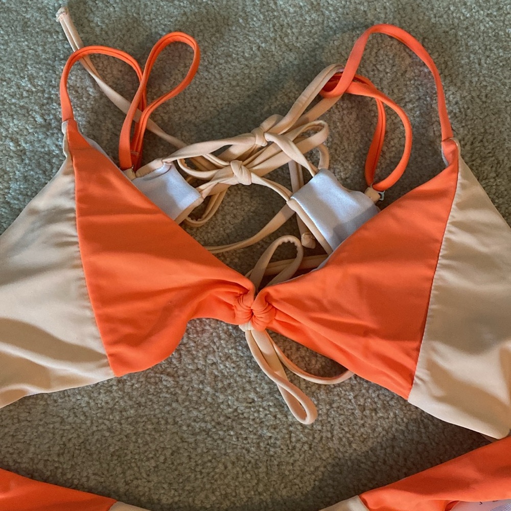 Shein size large bikini orange and light peach - Picture 2 of 5